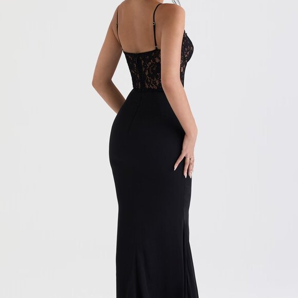House of CB Cara Black Corset Maxi Dress - Picture 2 of 7